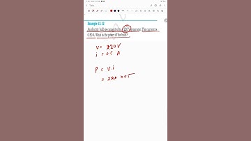 An electric bulb is connected to a 220 V generator. The current is0.50 A. What is the power of the