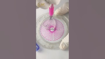 Perfect Symmetry: Spirograph Design ASMR  #asmr #art #spirograph #stressrelief #shorts #calming