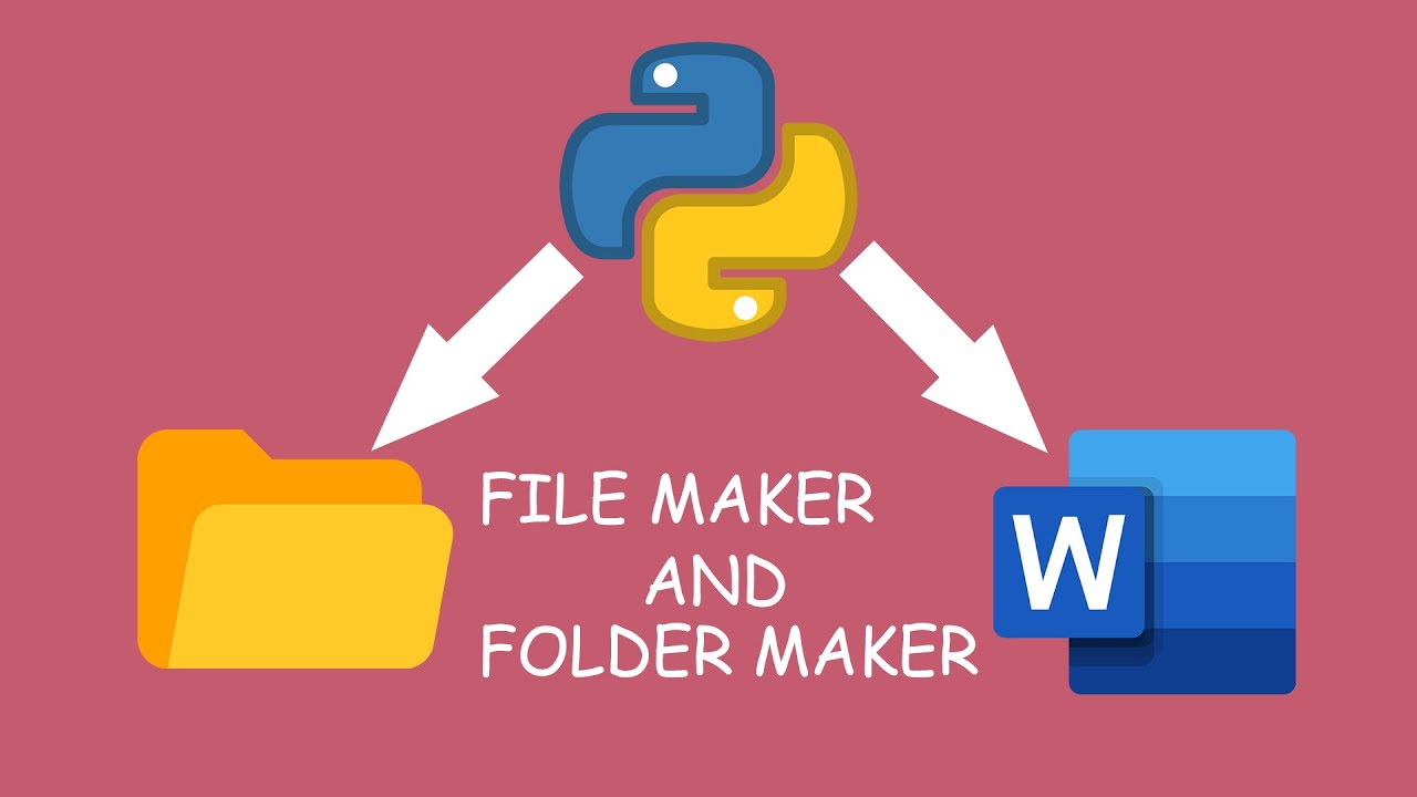 File Maker And Folder Maker With Python - YouTube