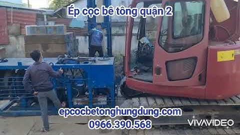 Ép cọc bê tông quận 2 | Công trình Ép cọc nhà dân 100  tim | Công ty Hùng Dũng