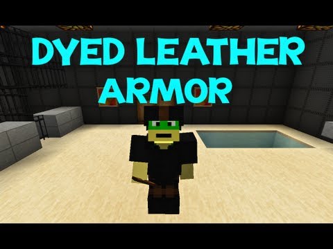 Minecraft Tutorial How To Dye Leather Armor Youtube