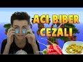 ÖLÜMCÜL ACI BİBER CEZALI MİNECRAFT SKY WARS! AĞLADIM..