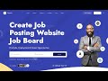 How to create a job portal  job board website with wordpress  superio theme 2022