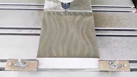 Máy CNC 1 Đầu khắc hình gợn sóng, cách vách ngăn quảng cáo