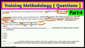 principle of teaching || training methodology question paper (part -4)