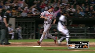 Hyun soo kim rips a single to right, scoring trey mancini and jonathan
schoop cut the orioles' deficit 5-4 in top of 4th check out
http://mlb.c...