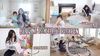 De-Cluttering Isabella&#39;s Room &amp; Building Her New Playpen + Lovevery Unboxing!