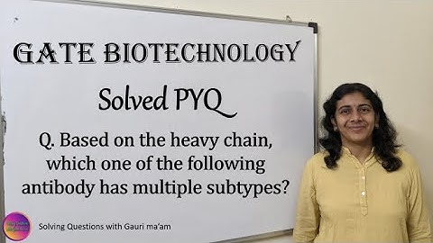 GATE Biotechnology | Solved PYQ | Solving Questions with Gauri ma’am