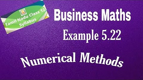 12th Business Maths Example 5.22