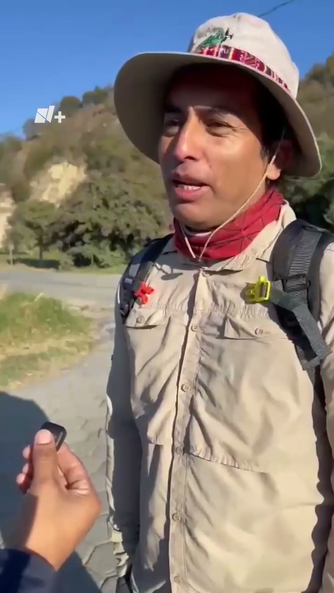 Caminata al Popocatépetl para pedir buenas cosechas - N+ #Shorts