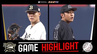 2022年5月14日 オリックス対千葉ロッテ 試合ハイライト