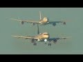 AIRBUS A340-600 behind an AIRBUS A320 - "Move out of the way, brother" (4K)