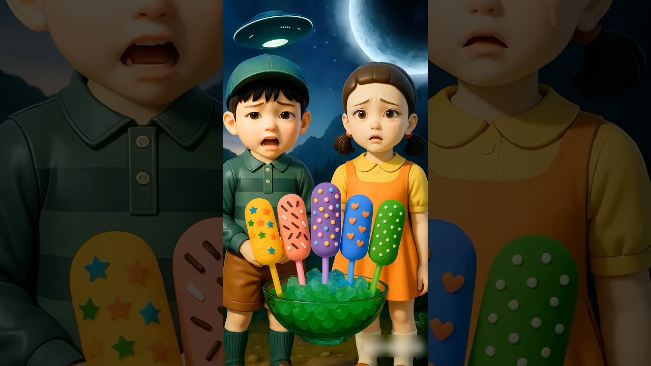 Squid Game AI Korean Ice Cream ASMR #squidgame #squidgame2 #ai #asmr #funny #slime #cute #cutebaby