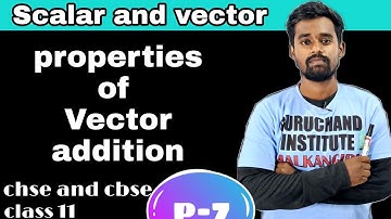 Properties of Vector additions ||chse and cbse || class 11|| guruchand coaching centre