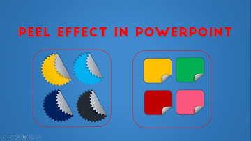How to Create Peel effect in PowerPoint to Create Stickers