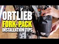 ORTLIEB Bikepacking Fork-Pack Install on Suspension Fork