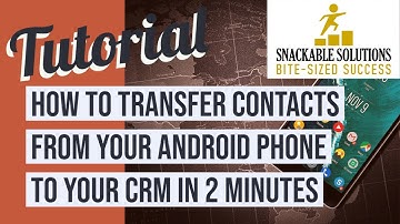 How to Transfer Contacts from Android Phone to CRM in 2 Minutes - Pete Romano
