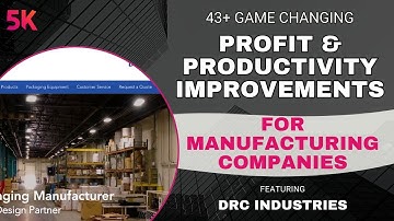 AI Strategies to Boost Profit & Productivity for Manufacturing Companies | Featuring DRC Industries