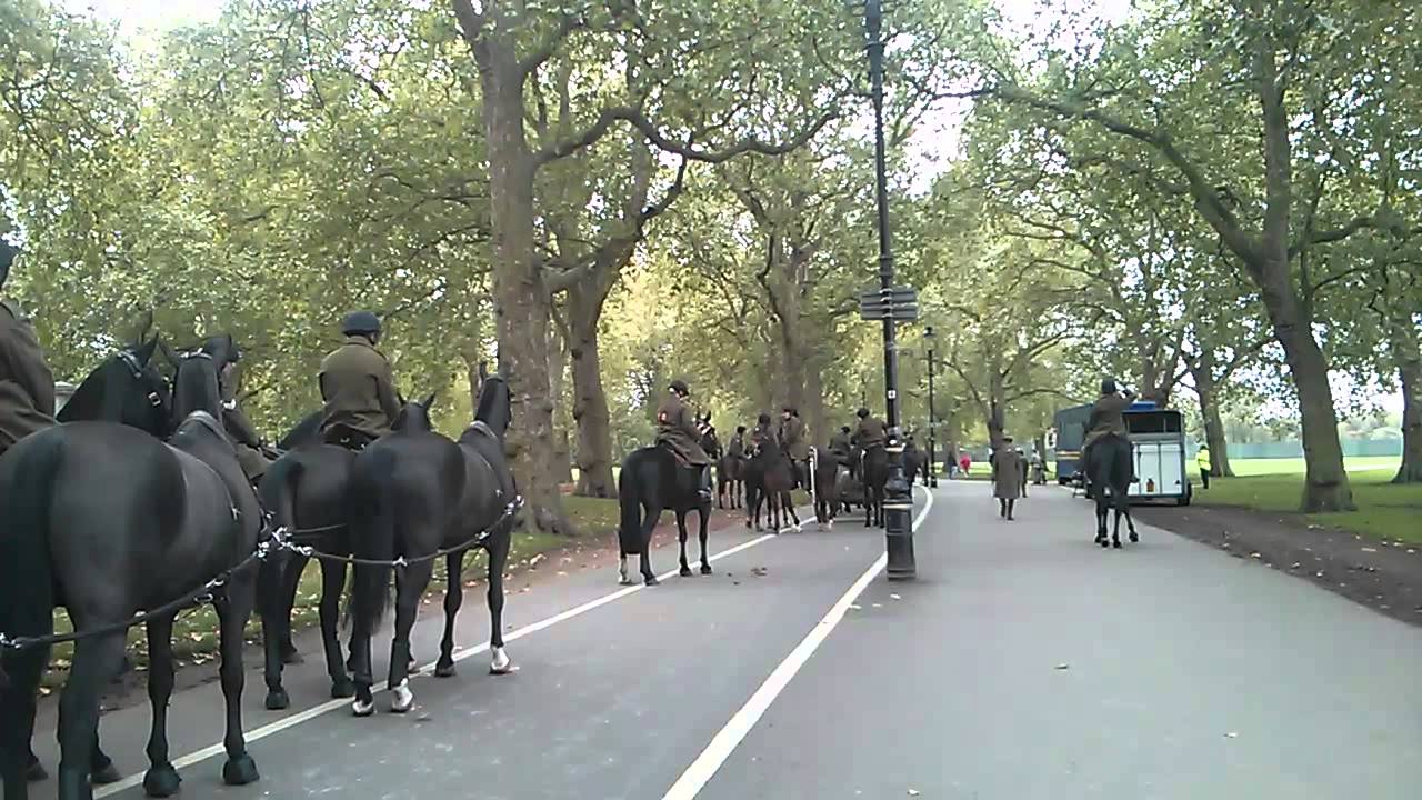 British Army Horses Practice marching in Hyde park London YouTube