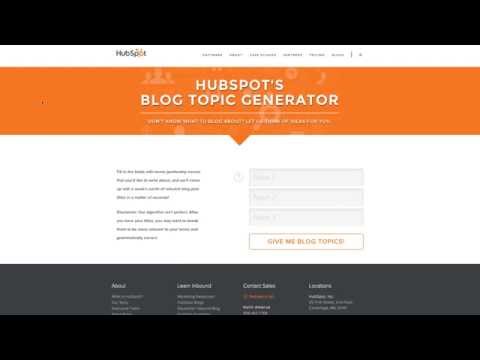 HubSpot "How To" - How To Come Up With Blog Topics - HubSpot "How To" - How To Come Up With Blog Topics