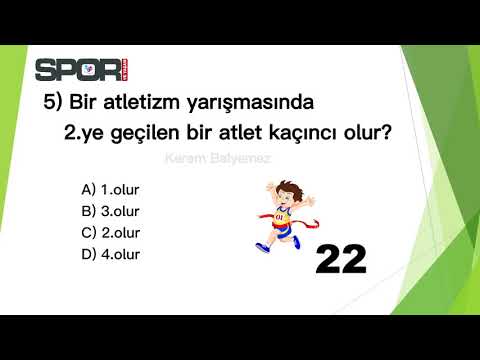 Atletizm bilgi yarışması | Atletizm kuralları | Atletizm soruları