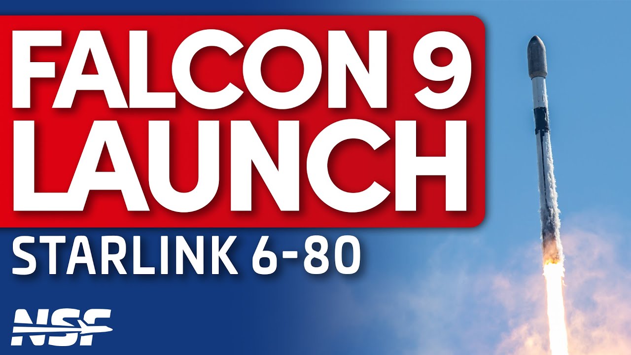 SCRUB 馃殌 SpaceX Falcon 9 Launches Starlink Group 6-80 video thumbnail
