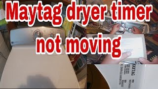 How to Fix Maytag Dryer Not Stopping When Supposed to | Dryer Timer Not Moving | Model MEDC300XW1