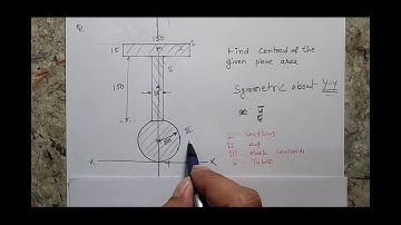 L4.6 Centroid || Important  Problem || Centroid of complex shape|| Mechanics||First Year Students