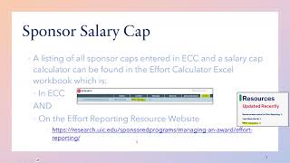 Salary Cap & Effort Reporting
