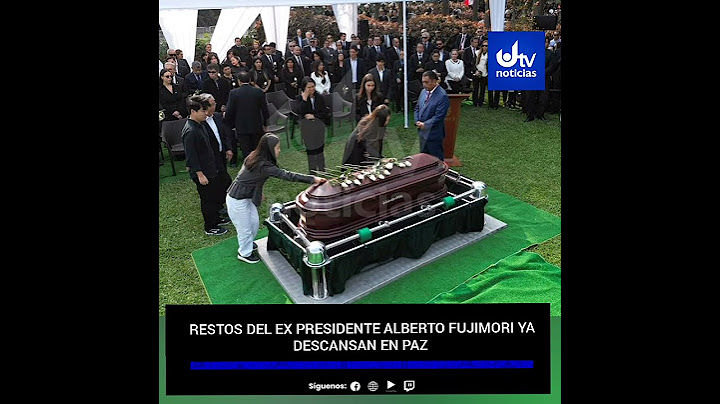 Restos de Alberto Fujimori ya descansan en Campo Fe de Huachipa.