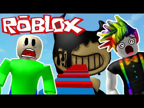 Escaping From Giant Bendy In Roblox Roblox Bendy Obby Multiplayer Roblox Gameplay Youtube - roblox obby bendy