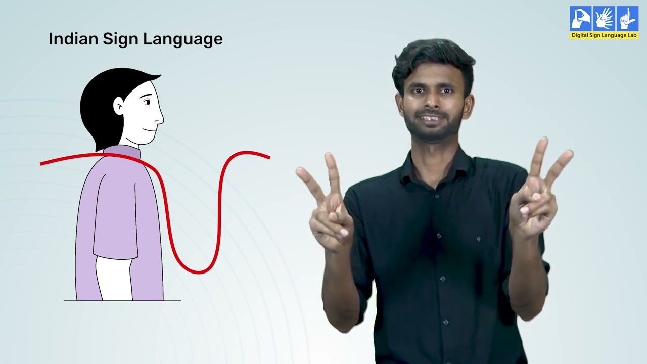 Representation of time in space | Indian Sign Language | ISL (video lesson)