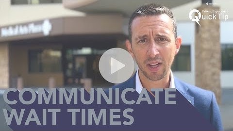 PX QuickTip: Communicate Wait Times
