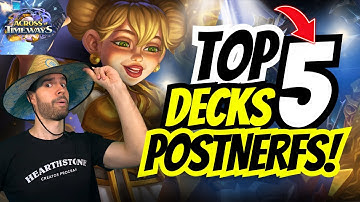⚠️ Best Hearthstone Decks Post-Nerf to Hit EASY Legend! 🔥