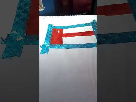 سلسلة رسم اعلام علم عمان رسم    رسم رسمت علم عمان