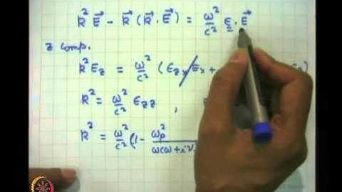 Mod-01 Lec-30 Electromagnetic propagation at oblique angles to magnetic field in a plasma