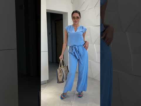 Брючний костюм жатка жіночий "Fleur", видео 1