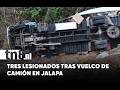 Vuelco de camión deja tres lesionados en carretera de Jalapa, Nueva Segovia