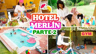 GRAN HOTEL MERLIN ✨ PARTE 2 ☀ LOS HUESPEDES ME ROBAN  CINE DE TERROR  RESTAURANTE EN PALAPA