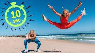 10 SECOND ACRO CHALLENGE! Twin Vs Twin!