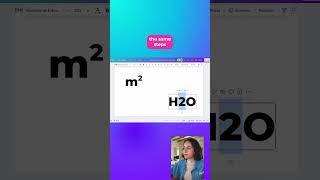Superscripts + subscripts? Canva’s got ’em 💥