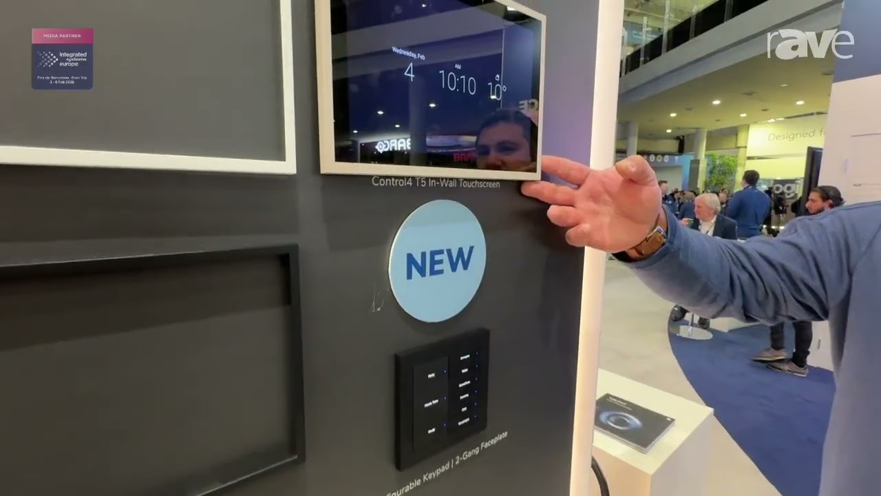 ISE 2026: ADI Features Control4 T5 Series In-Wall Touchscreen