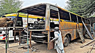 Handmade Passenger Sleeper Bus Manufacturing In Local Workshop Without Powerful Instruments