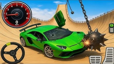 Mega Ramp Car Crash Simulator 3D - Car  Crash Simulator - Android Gameplay 