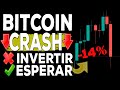 📉Crash en el Bitcoin: 4 posibles causas ¿Invertir o esperar? Análisis técnico y fundamental