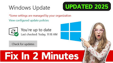 Fix Some Settings Are Managed By Your Organization in Windows 10 | Windows Update (Easiest Way)