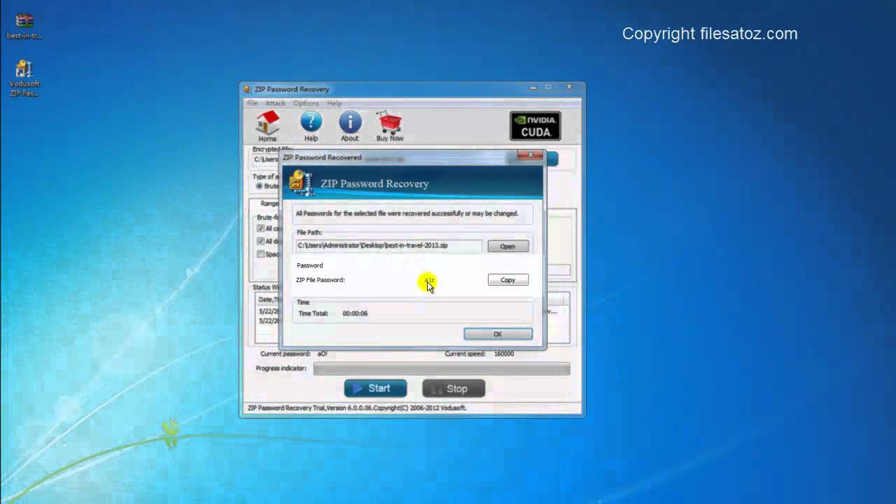 How to remove ZIP Password with ZIP password remover