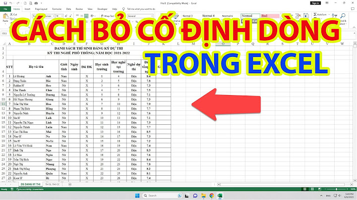 Lỗi thường gặp trong cố định dòng trong excel năm 2024