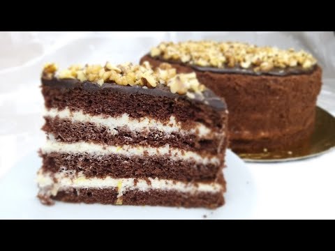 Видео: Потрясающий торт Арабские сказки! Шоколадный влажный бисквит и нежный лимонный крем.