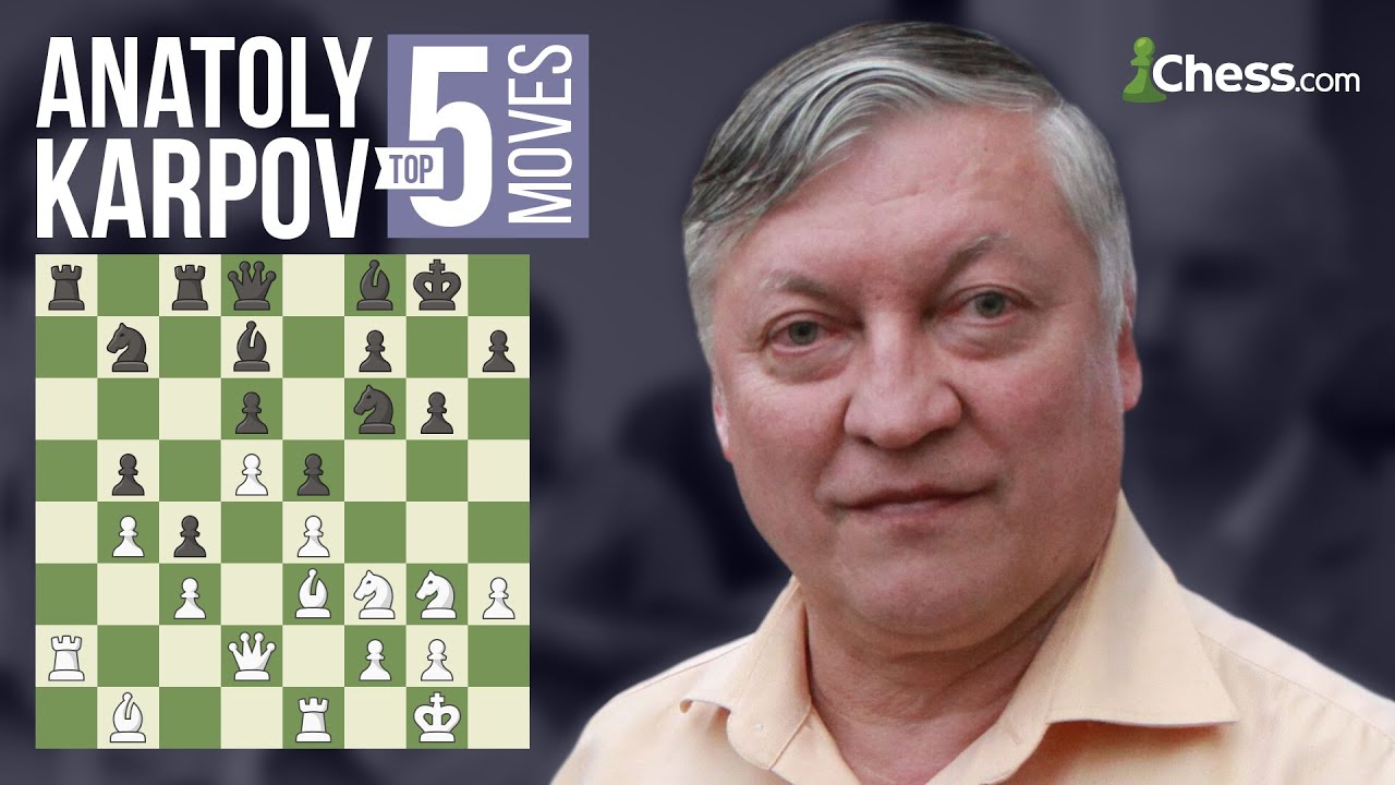 The 5 Greatest Games Of Anatoly Karpov #chess #anatolykarpov 